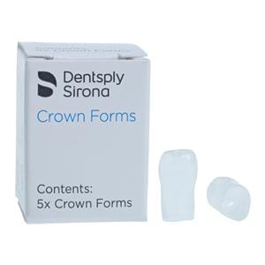 Strip Off Crown Form Size F4 M Replacement Crowns Left / Right Bicuspid 5/Bx