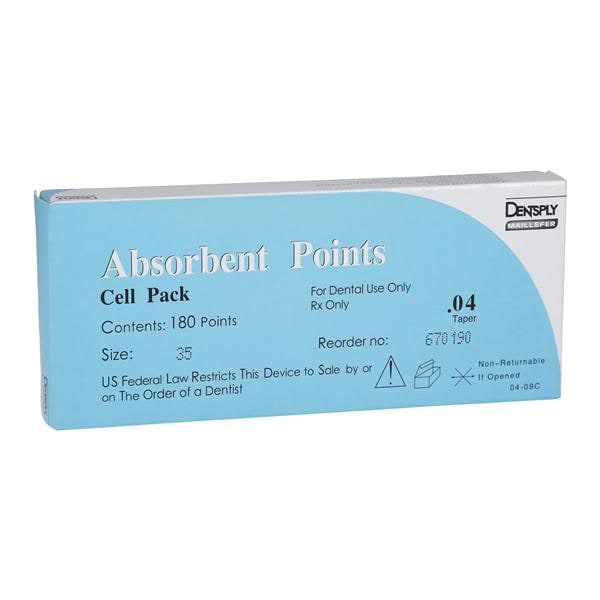 Absorbent Points Size 35 0.04 Green 180/Bx