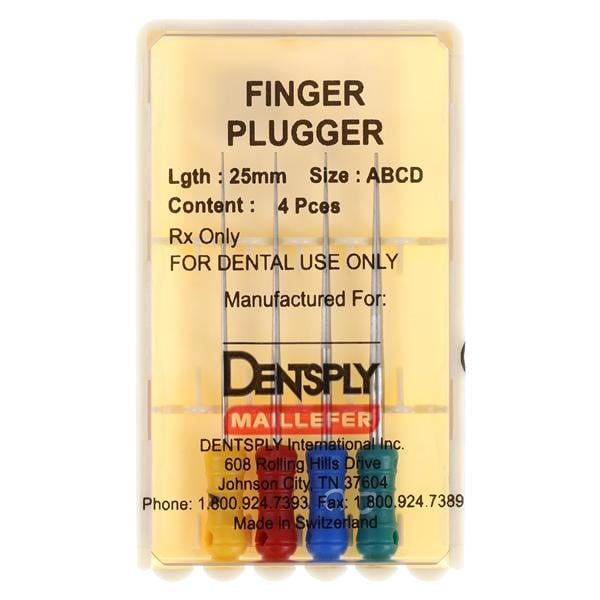 Finger Plugger 25 mm Size 25 A-D Assorted Conical Pk