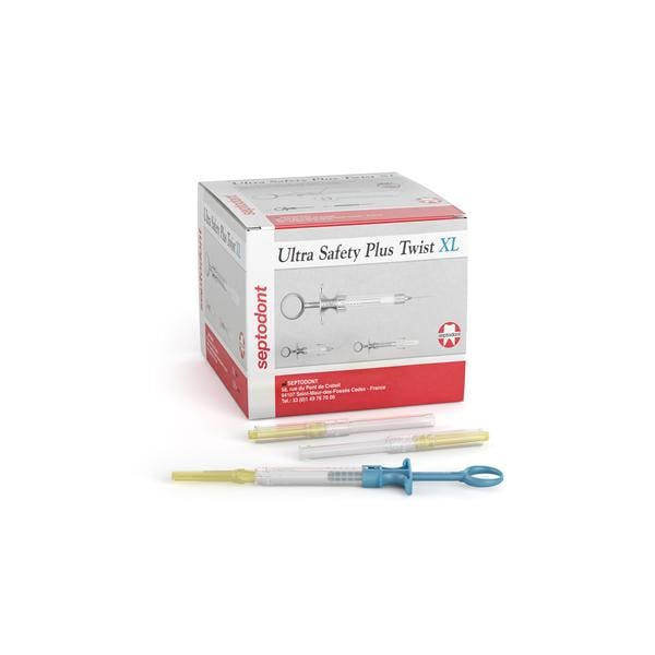 Ultra Safety Plus Twist XL Self Aspirating Syringe 30Ga Extra Short Prpl 100/Bx