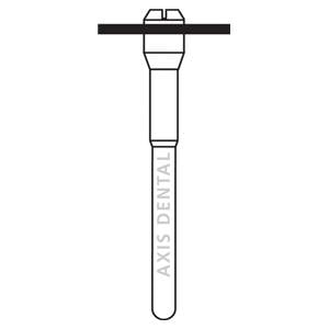 NTI Carbide Bur Crown Cutter Turbo Friction Grip 9 mm Ea