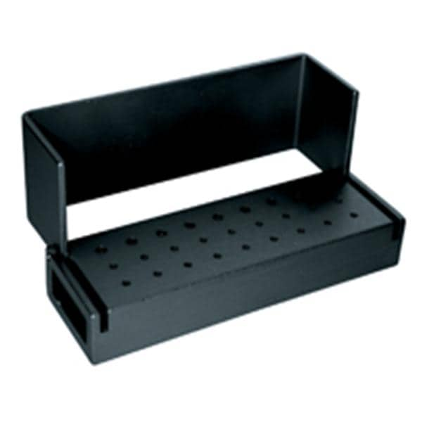 Bur Block Aluminum 12 Hole Black Swivel Top Ea