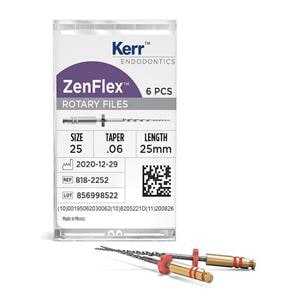 ZenFlex Shaping File 25 mm Size 40 Nickel Titanium .04 6/Pk