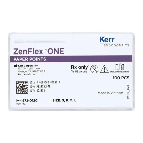 ZenFlex ONE Absorbent Points .06 White 100/Bx