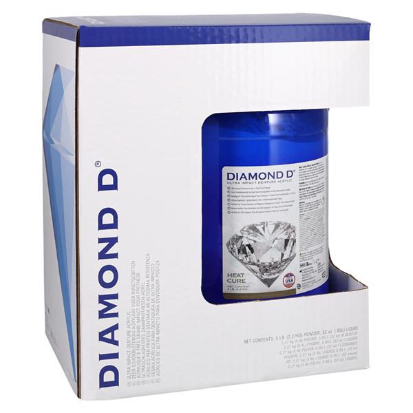 Diamond D Denture Resin Ultra Impact Acrylic Heat Cure Light Pl