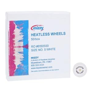 Mizzy Grinding Wheels Heatless #5 White 50/Bx