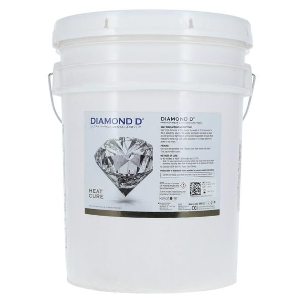 Diamond D Denture Resin Ultra Impact Acrylic Heat Cure Original 25Lb