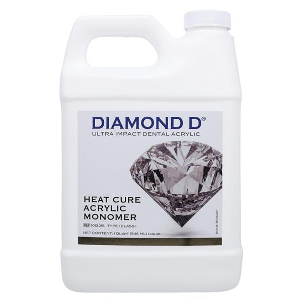 Diamond D Denture Resin Ultra Impact Acrylic Monomer Heat Cure Ea