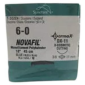 Novafil Suture 6-0 Polybutester C-1 Blue 18" Monofilament Ca