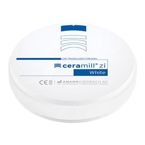 Ceramill ZI Zirconia Disc CAM White 98x25 Ea