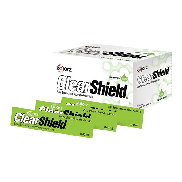 Kolorz ClearShield Vernis Fluorure Unidose 5 % de NaF 0,4 mL Caramel 35/boîte