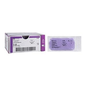 Polysorb Suture 3-0 Polyester C-14 Undyed 30" Braid Pk