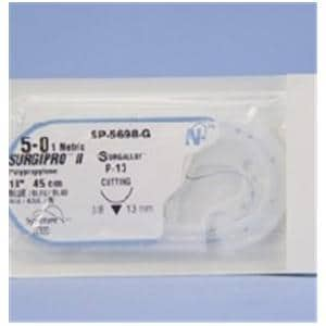 Surgipro II Suture 5-0 Polypropylene P-13 Blue 18" Monofilament Ca