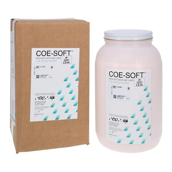 Coe-Soft Denture Resin Resilient Self Cure Pink 5lb/jr