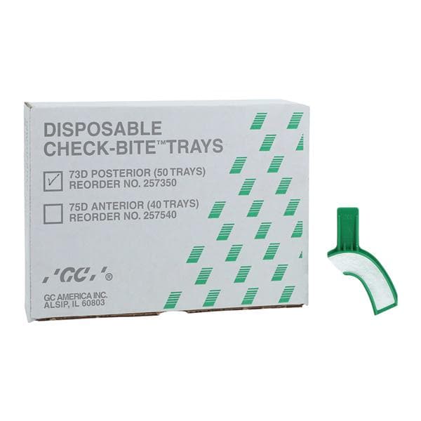 COE Check Bite Double Arch Bite Trays Posterior 73D 50/Bx