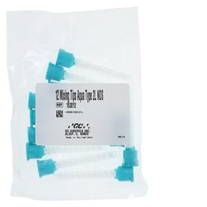 GC Reline Mixing Tips Type 2L Aqua 12/Pk