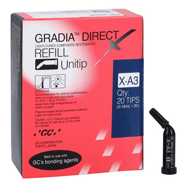 Gradia Direct X Universal Composite A3 Unitip Refill 20/Bx