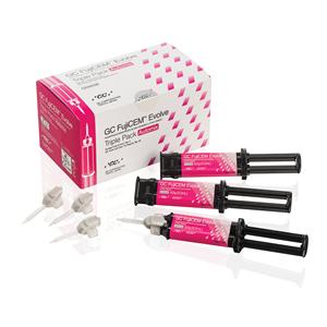 GC FujiCEM Evolve Resin Glass Ionomer Automix Cement Triple Pack Refill 3/Pk