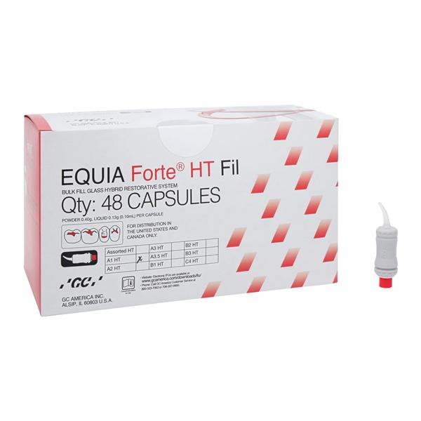 Equia Forte HT Glass Ionomer Capsule A1 Refill 48/Pk