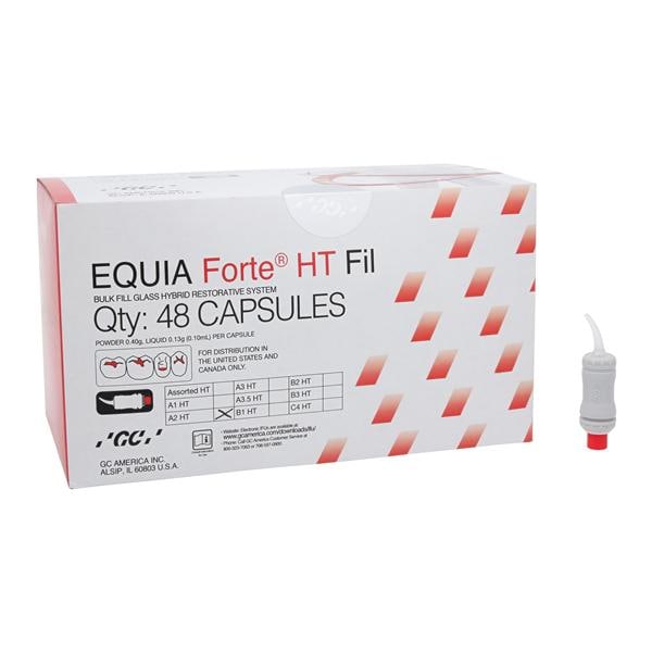 Equia Forte HT Glass Ionomer Capsule A2 Refill 48/Pk