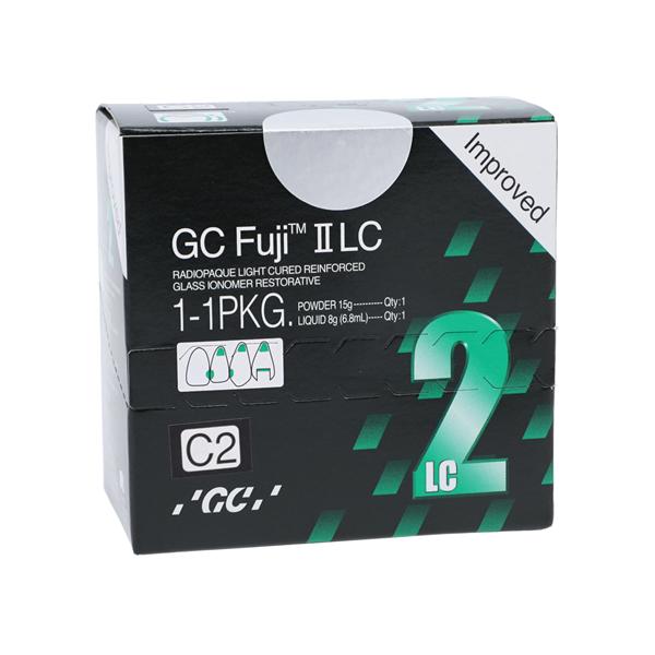 GC Fuji II LC Glass Ionomer Powder / Liquid C2 1:1 Package BX