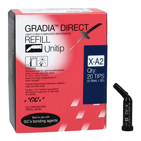 Gradia Direct X Universal Composite A2 Unitip Refill 20/Bx