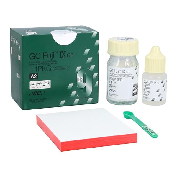 GC Fuji IX GP Glass Ionomer Powder / Liquid A2 1:1 Package Ea