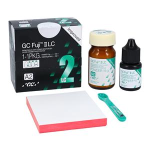 GC Fuji II LC Glass Ionomer Powder / Liquid A2 1:1 Package Ea