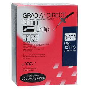 Gradia Direct X Unitip Composite AO2 Refill 10/Bx