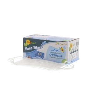 BeeSure Masque Bande auriculaire ASTM niveau 2 Blanc Sans latex 50/boîte