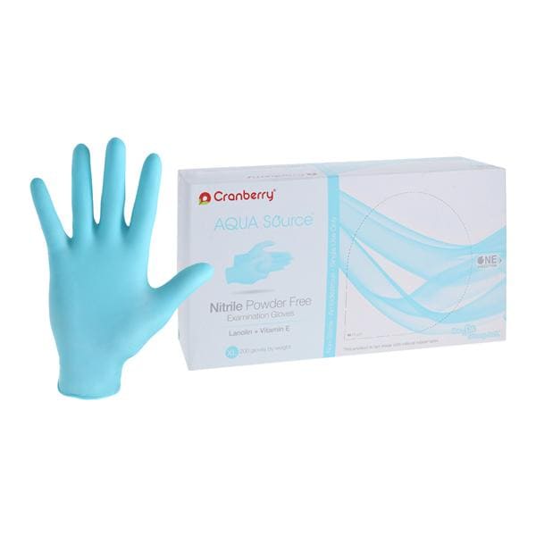 Aqua Source Exam Gloves X-Large Aqua Non-Sterile