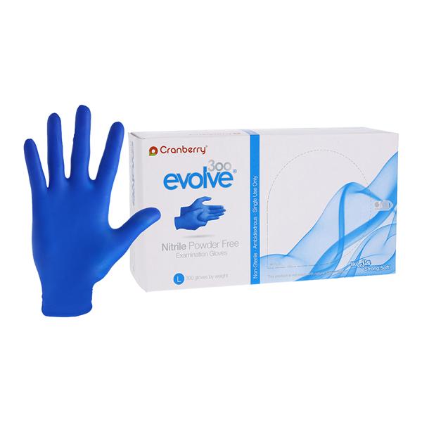 Evolve 300 Exam Gloves Large Royal Blue Non-Sterile