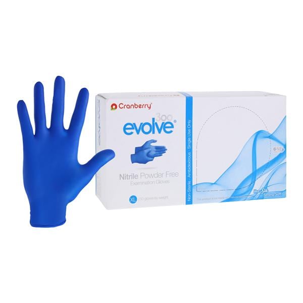 Evolve 300 Exam Gloves X-Large Royal Blue Non-Sterile