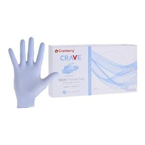 Crave Exam Gloves X-Small Light Blue Non-Sterile