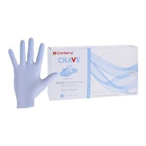 Crave Exam Gloves Large Light Blue Non-Sterile