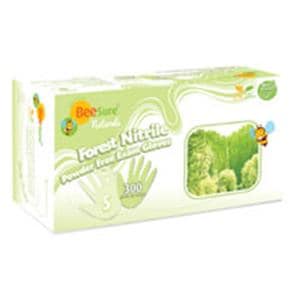 BeeSure Naturals Forest Exam Gloves X-Small Green Non-Sterile