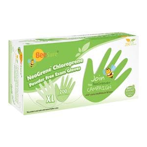 BeeSure NeoGrene Exam Gloves X-Large Green Non-Sterile