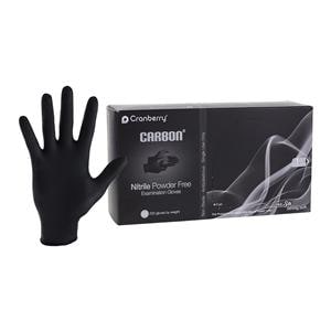 Carbon Exam Gloves Medium Black Non-Sterile, 10 BX/CA