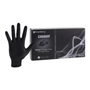 Carbon Exam Gloves Large Black Non-Sterile, 10 BX/CA