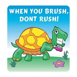 Stickers Dental Turtle Don t Rush 100/Rl