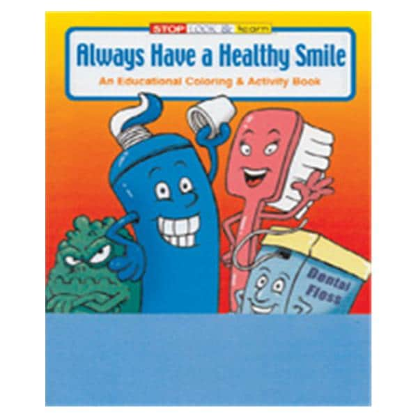 Imprinted Coloring Book Healthy Smile 250/Pk