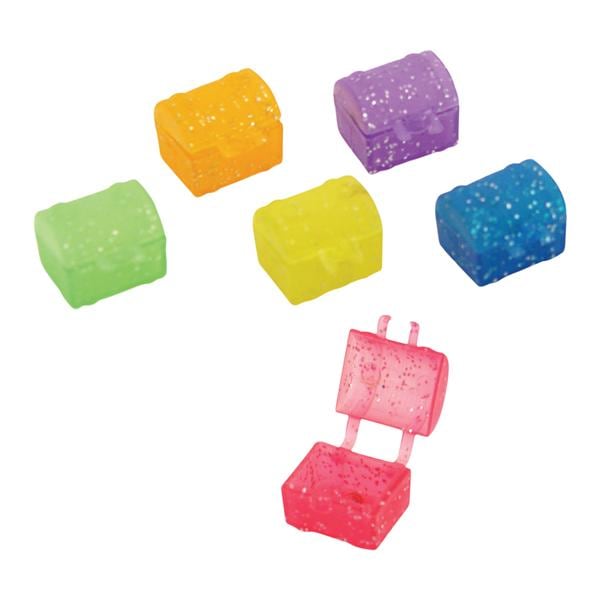 Tooth Saver Chest Assorted Glitter 144/Pk