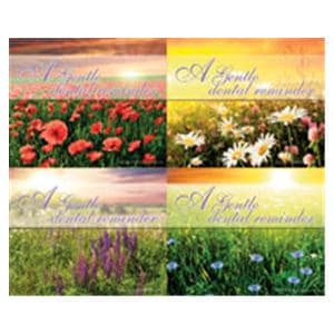 Laser 4-Up Recall Cards Gentle Dental Flower 8.5 in x 11 in 200/Pk