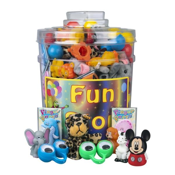 Canister Mix Finger Puppet Assorted 120/Pk