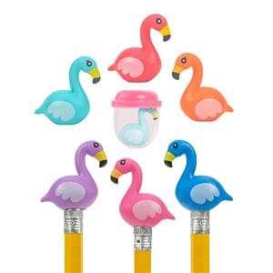 Toy Capsule Mix Flamingo Pencil Topper Assorted Animals 250/Pk