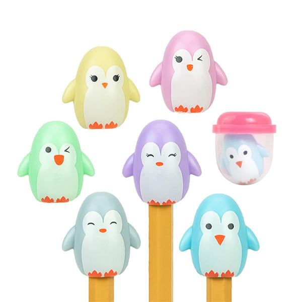 Toy Capsule Mix Penguin Pencil Topper Assorted Animals 250/Pk