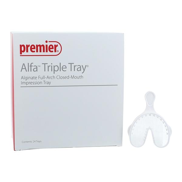 Alfa Triple Tray Bite Trays Double Arch 24/Bx