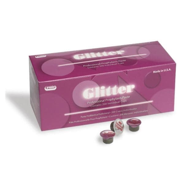 Glitter Prophy Paste Medium Cherry 200/Bx