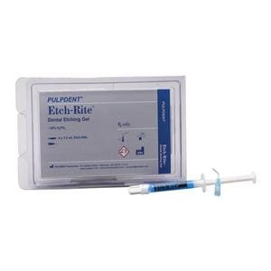 Etch-Rite 38% Phosphoric Acid Syringe Etching Gel 1.2 mL Complete Kit Ea