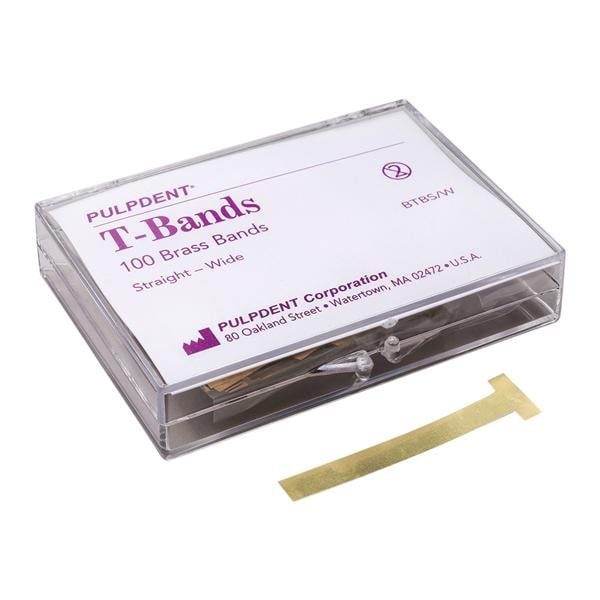 T-Bands Straight Wide 0.002 in 100/Bx